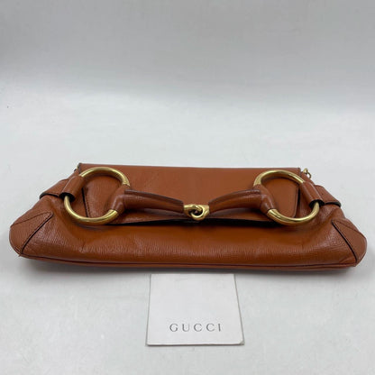 Gucci Horsebit 1955 Chain Shoulder bag Large Camel Leather