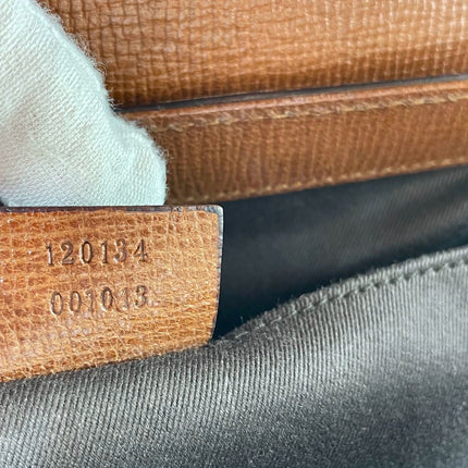 Sold Gucci Horsebit 1955 Chain Shoulder bag Large Camel Leather