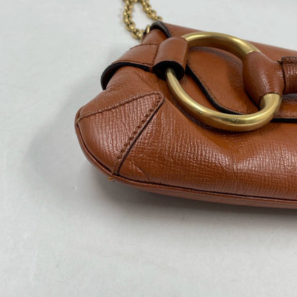 Sold Gucci Horsebit 1955 Chain Shoulder bag Large Camel Leather