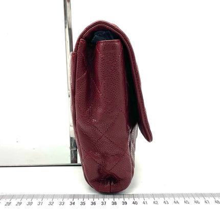 Sold Chanel Shoulder Bag Large Red Caviar Leather Silver Chain