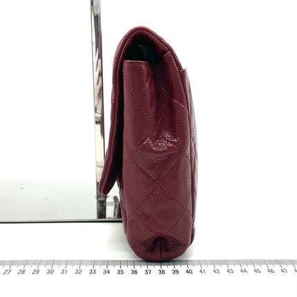 Sold Chanel Shoulder Bag Large Red Caviar Leather Silver Chain