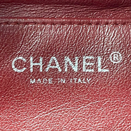Sold Chanel Shoulder Bag Large Red Caviar Leather Silver Chain