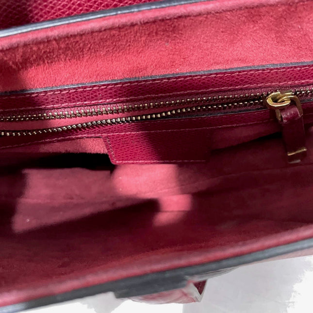 Sold Dior Saddle Red Medium Grained Leather Shoulder Bag