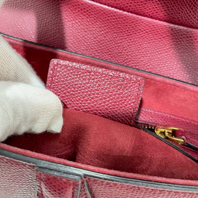Sold Dior Saddle Red Medium Grained Leather Shoulder Bag