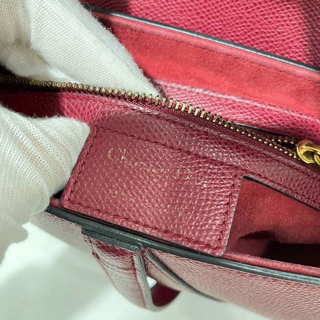 Sold Dior Saddle Red Medium Grained Leather Shoulder Bag