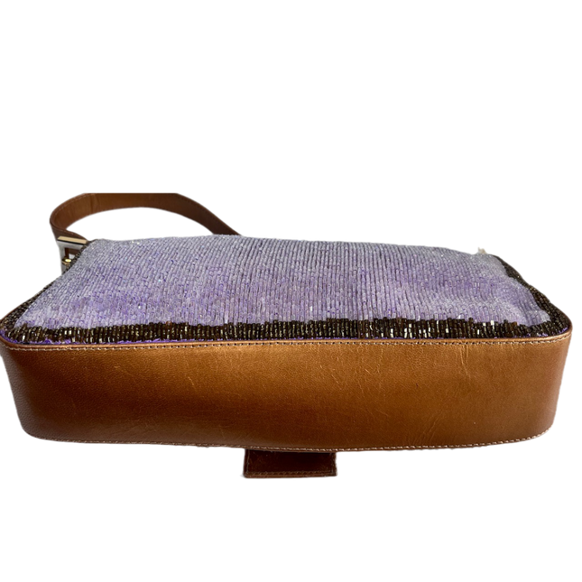 Sold FENDI Baguette Glitter beads Lilac