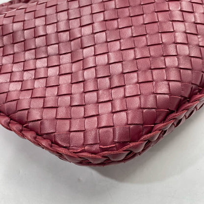 Sold Bottega Veneta Intrecciato Hobo Bag Medium Burgundy Lambskin leather