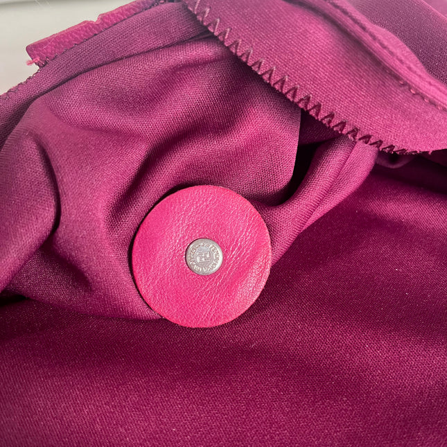 Sold FENDI Baguette Raspberry Pink Cloth Shoulder Bag
