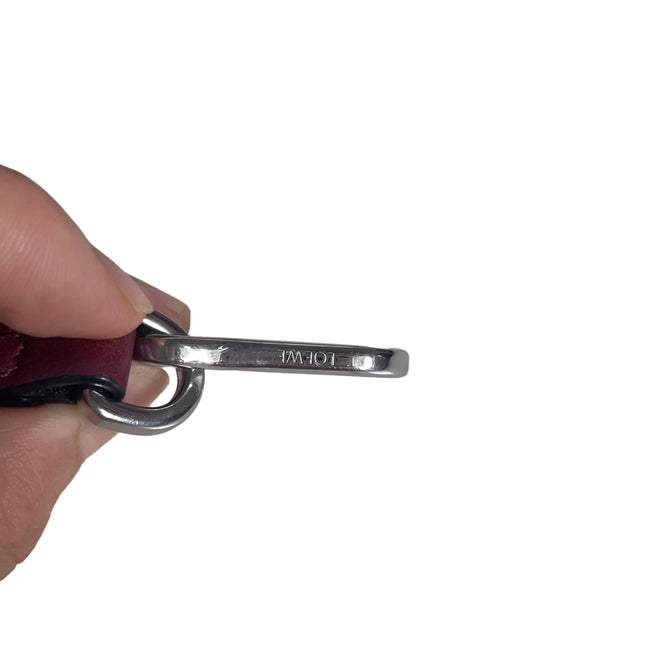 Sold Loewe Puzzle Mini Burgundy Calfskin Leather Crossbody Bag