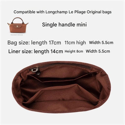 Organiser Insert fit for Longchamp Le Pliage Original and Lambskin Leather