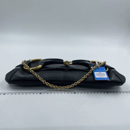 Gucci Horsebit 1955 Chain Shoulder bag Large Black Leather