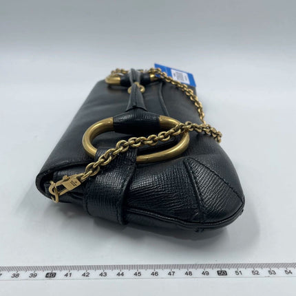 Gucci Horsebit 1955 Chain Shoulder bag Large Black Leather