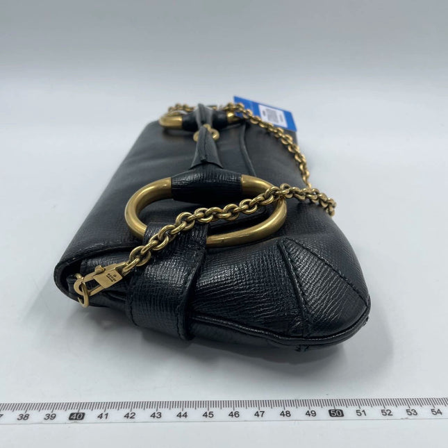 Gucci Horsebit 1955 Chain Shoulder bag Large Black Leather