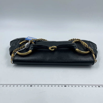 Gucci Horsebit 1955 Chain Shoulder bag Large Black Leather