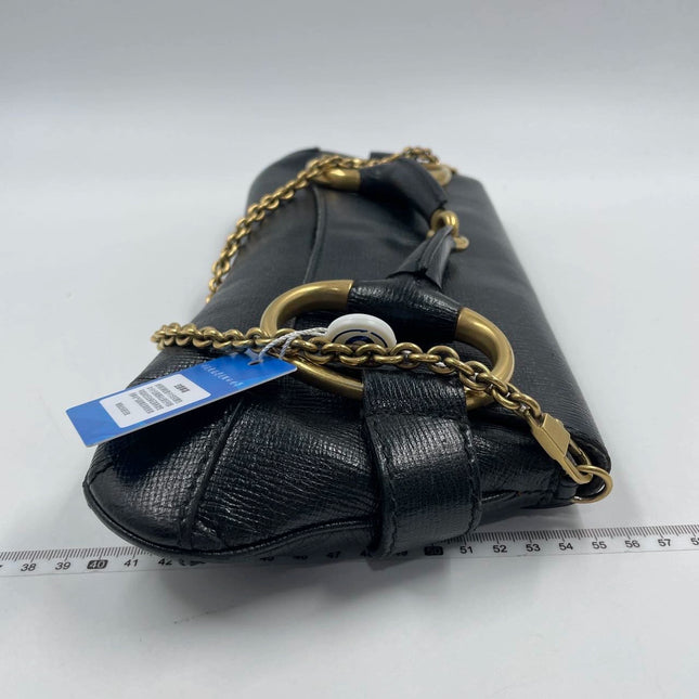 Gucci Horsebit 1955 Chain Shoulder bag Large Black Leather