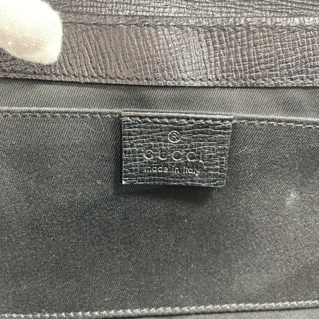 Gucci Horsebit 1955 Chain Shoulder bag Large Black Leather