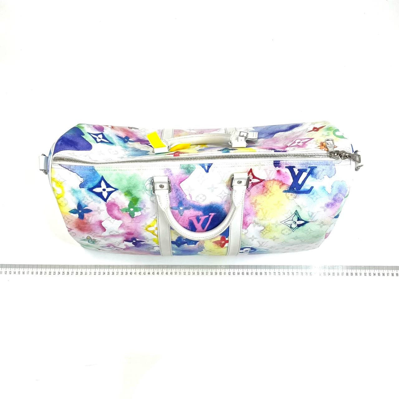 Louis Vuitton Keepall 50 Watercolor on White Monogram