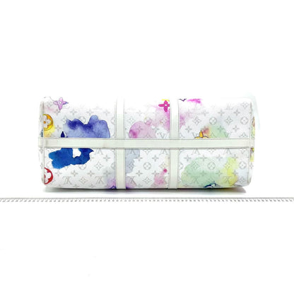 Louis Vuitton Keepall 50 Watercolor on White Monogram