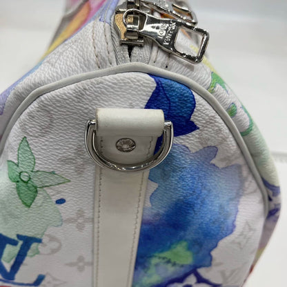 Louis Vuitton Keepall 50 Watercolor on White Monogram