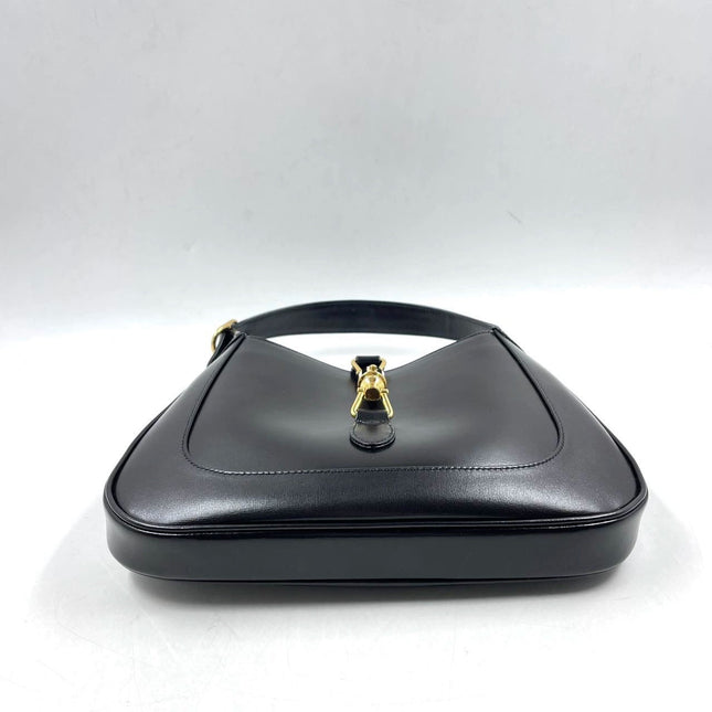 Sold Gucci Jackie 1961 Black Leather Bag with Adjustable Strap
