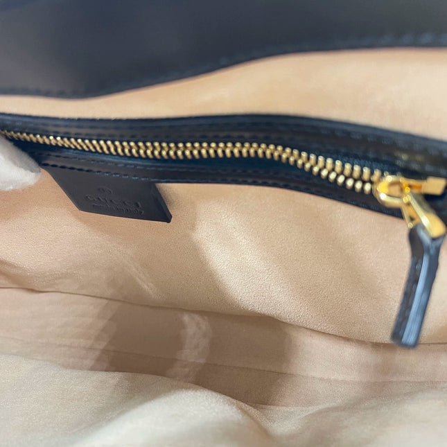 Sold Gucci Jackie 1961 Black Leather Bag with Adjustable Strap