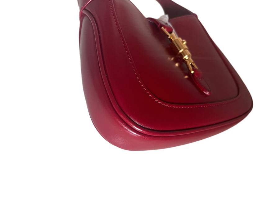 Sold Gucci Jackie 1961 Mini Burgundy Leather Bag Two Way Carry Never Worn