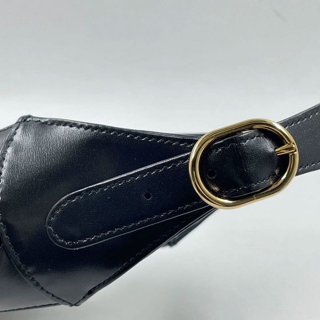 Sold Gucci Jackie 1961 Black Leather Bag with Adjustable Strap