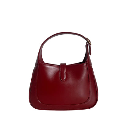 Sold Gucci Jackie 1961 Mini Burgundy Leather Bag Two Way Carry Never Worn