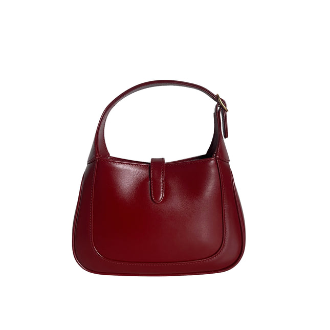 Sold Gucci Jackie 1961 Mini Burgundy Leather Bag Two Way Carry Never Worn