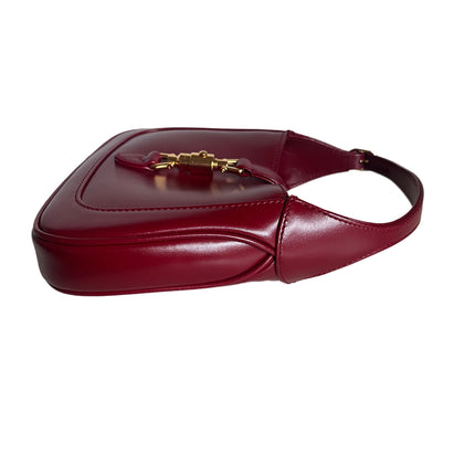 Sold Gucci Jackie 1961 Mini Burgundy Leather Bag Two Way Carry Never Worn