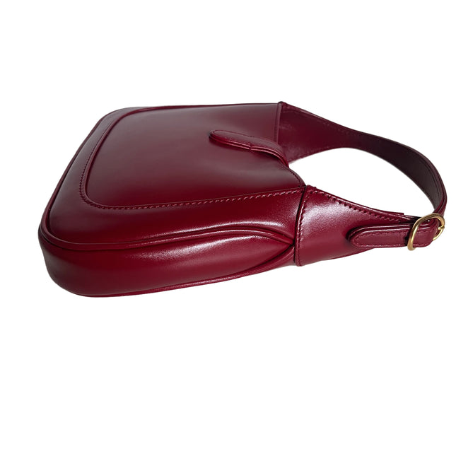 Sold Gucci Jackie 1961 Mini Burgundy Leather Bag Two Way Carry Never Worn