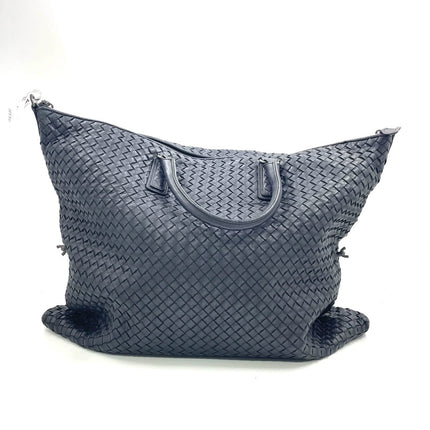 Bottega Veneta Maxi Convertible Tote Dark Navy Leather 50cm