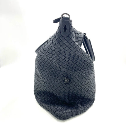 Bottega Veneta Maxi Convertible Tote Dark Navy Leather 50cm