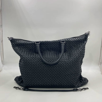 Bottega Veneta Maxi Convertible Tote Dark Navy Leather 50cm