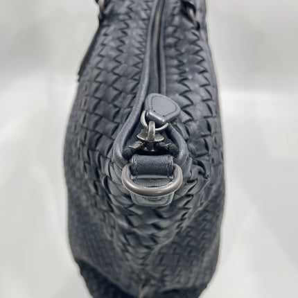 Bottega Veneta Maxi Convertible Tote Dark Navy Leather 50cm