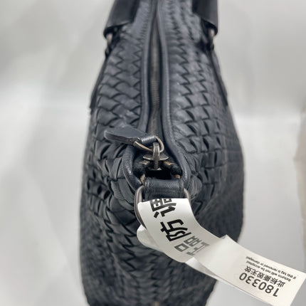 Bottega Veneta Maxi Convertible Tote Dark Navy Leather 50cm