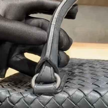 Bottega Veneta Maxi Convertible Tote Dark Navy Leather 50cm