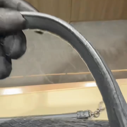 Bottega Veneta Maxi Convertible Tote Dark Navy Leather 50cm