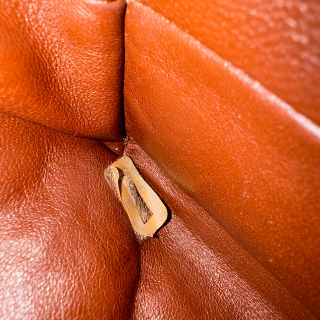 Sold Chanel Vintage Top Handle Kelly Dark Caramel Flap Bag Caviar Leather 24k Gold Plated Hardware, 2000-2002