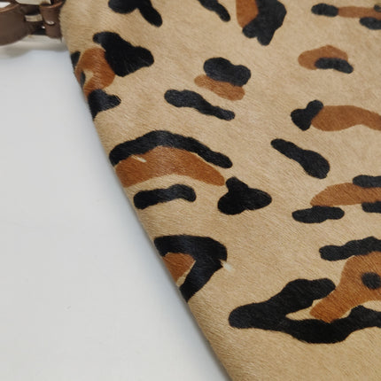 Fendi Baguette Vintage Pony hair in leopard print Brown