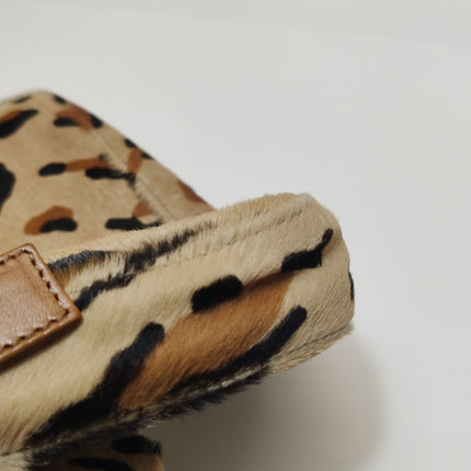 Fendi Baguette Vintage Pony hair in leopard print Brown