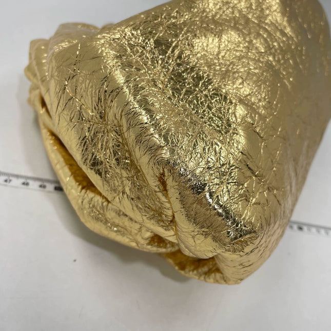 Sold Bottega Veneta Pouch Large Gold Lambskin Leather