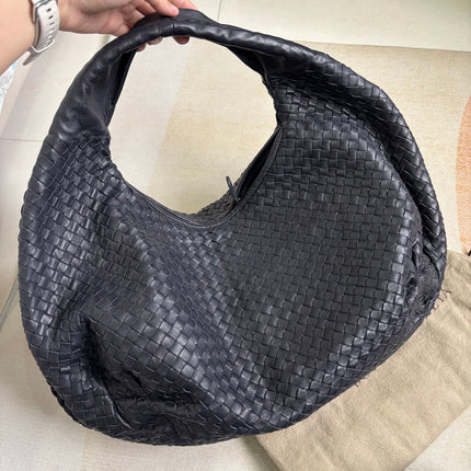 Bottega Veneta Belly Hobo Intrecciato Navy Leather Maxi 50cm