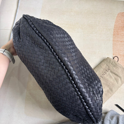 Bottega Veneta Belly Hobo Intrecciato Navy Leather Maxi 50cm