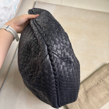 Bottega Veneta Belly Hobo Intrecciato Navy Leather Maxi 50cm