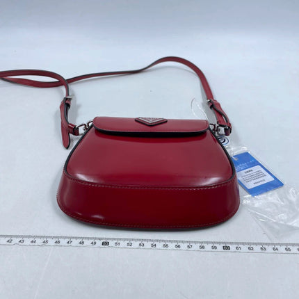 Sold Prada Cleo Flap Burgundy / Red Leather Shoulder bag