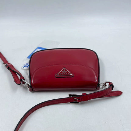 Sold Prada Cleo Flap Burgundy / Red Leather Shoulder bag