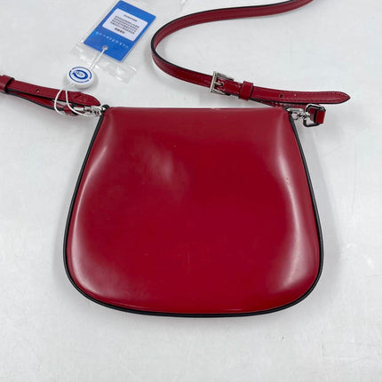 Sold Prada Cleo Flap Burgundy / Red Leather Shoulder bag