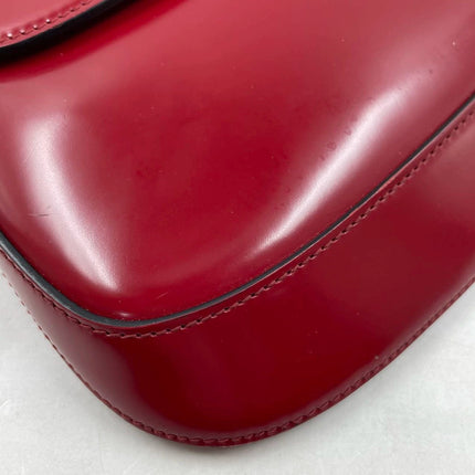 Sold Prada Cleo Flap Burgundy / Red Leather Shoulder bag