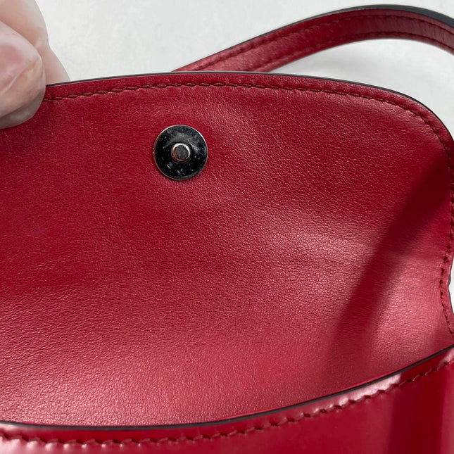Sold Prada Cleo Flap Burgundy / Red Leather Shoulder bag